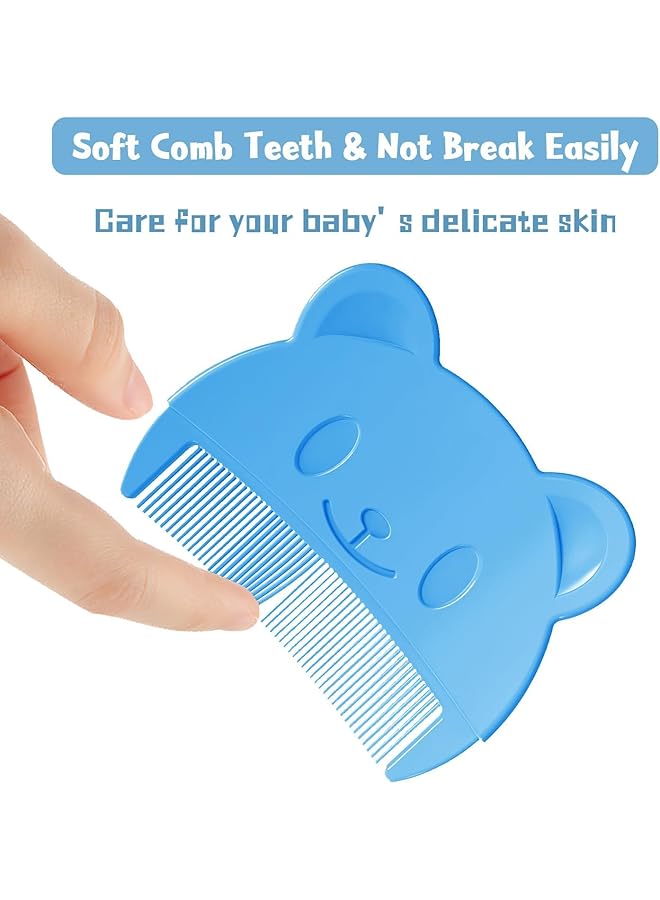 X spring Baby Comb 3 Pcs Baby Safe Silicone Cap Brush And Hair Brush Soft Bristles For Gentle Grooming And Scalp Massage Perfect For Newborns And Toddlers - Image 2