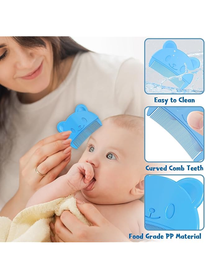 X spring Baby Comb 3 Pcs Baby Safe Silicone Cap Brush And Hair Brush Soft Bristles For Gentle Grooming And Scalp Massage Perfect For Newborns And Toddlers - Image 3