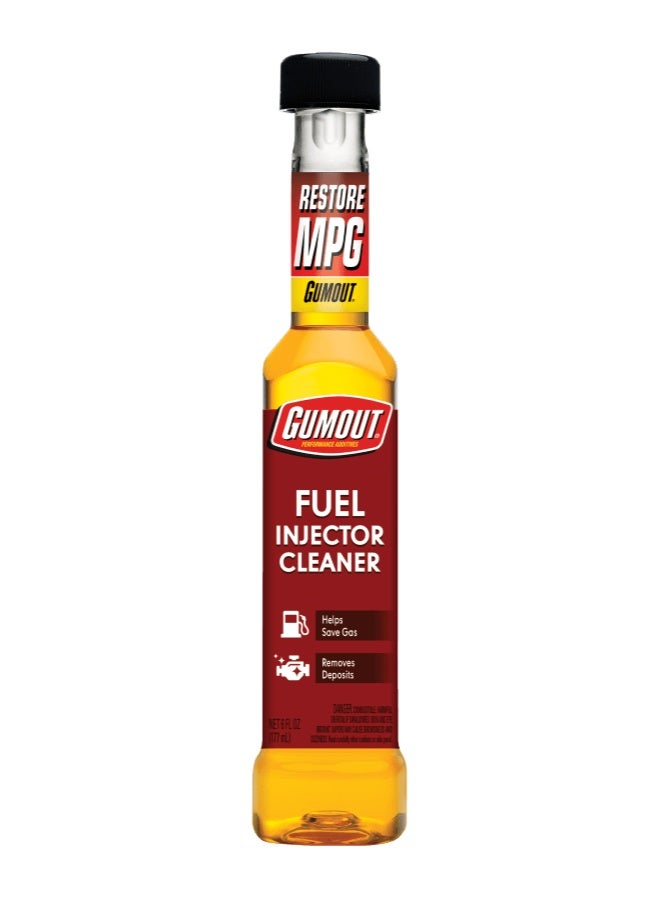 Gumout Fuel Injector Cleaner 6 oz - Gas Additive to Restore MPG, Remove Carbon Deposits, and Improve Engine Performance - For Cars, Trucks, and SUVs