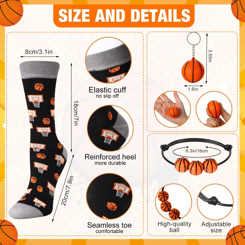 Pickmesh Pickmesh 24 Pieces Funny Football Gifts Bulk Football Plastic Cups with Straw and Lid Novelty Football Crew Socks Bracelet and Keychain for Sport Valentines Birthday Party Gifts Favors - Image 1