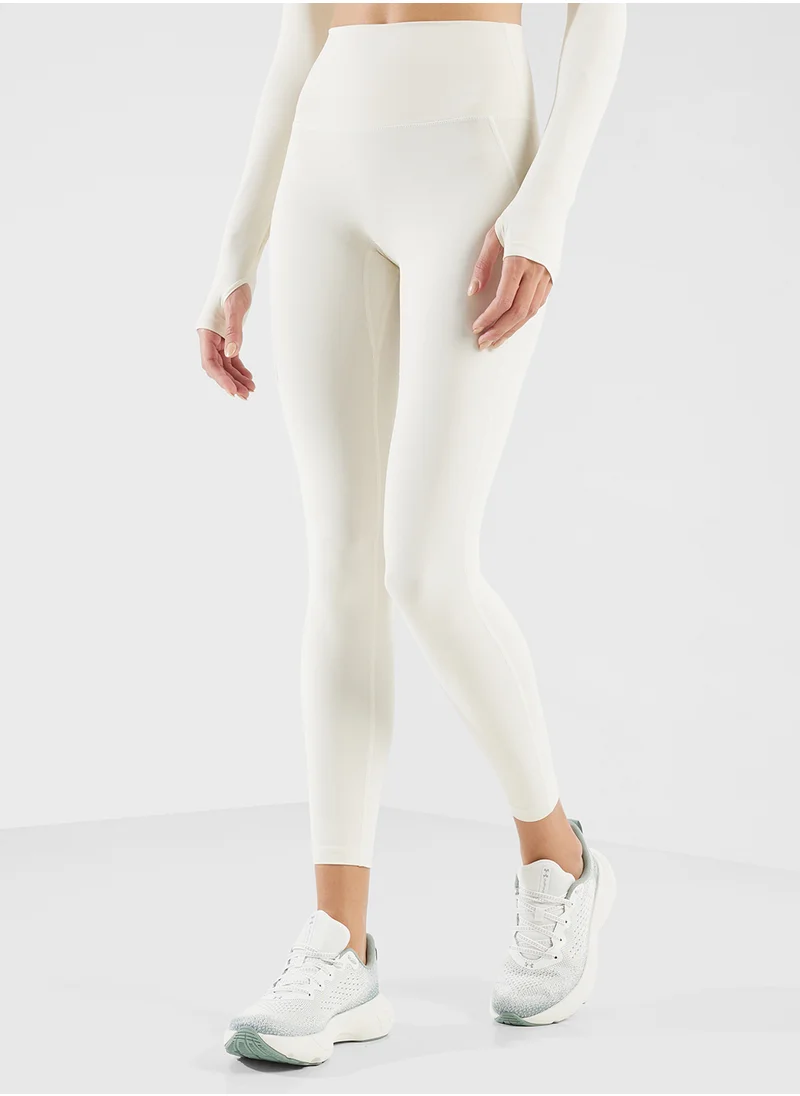 فورورد Plunge Neck Crop Top & High Rise Legging Set