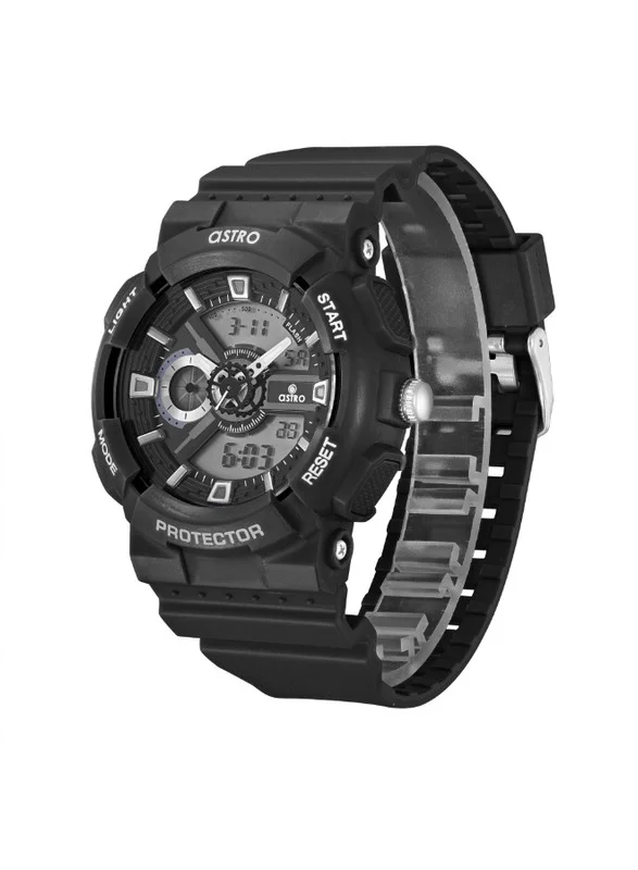 ASTRO Astro A24807-PPBB Kids Analog-Digital Display Watch & Polyurethane Strap Black