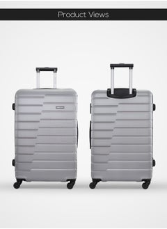 PARAJOHN Beta Cabin Size ABS Hardside Spinner Luggage Trolley 20 Inch Silver  - Image 2
