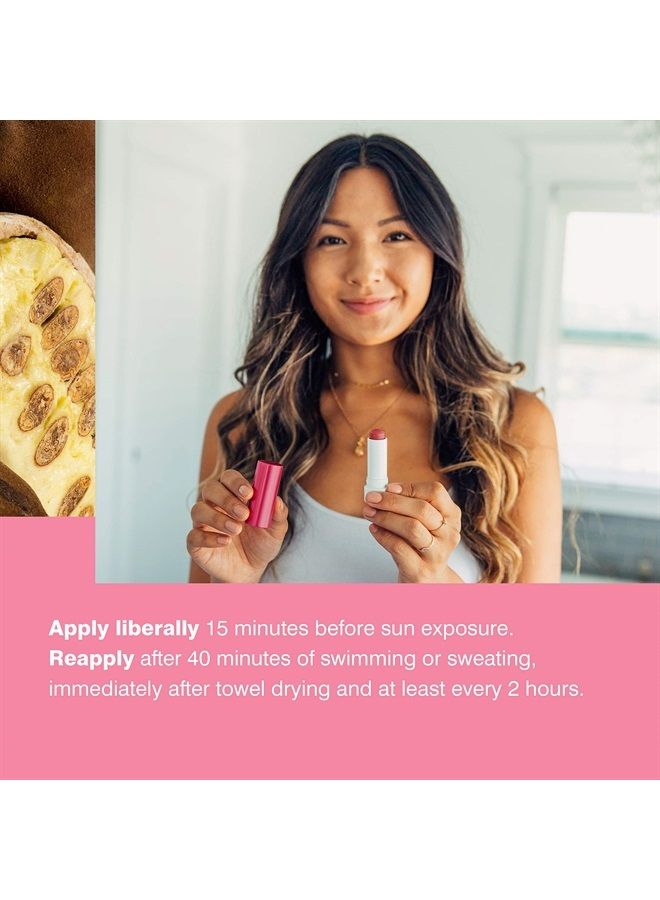 COOLA Organic Mineral Sunscreen Tinted Lip Balm, Lip Care for Daily Protection, Broad Spectrum SPF 30, Firecracker, 0.15 Fl Oz - Image 3