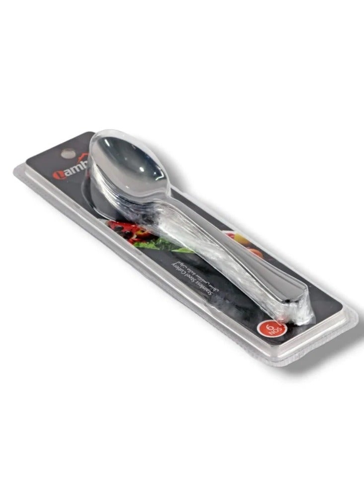 Lambart Stainless Steel Spoon Set – 6 Pieces by Lambart  Color: Silver - Image 1