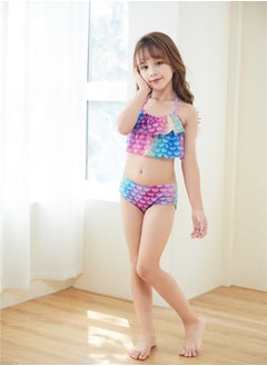 RedMapleTEK Girls Mermaid Swimsuit Performance Swimsuit Three-piece Fish Tail Large, Medium and Small Girls Princess Dress Swimsuit  - Image 5