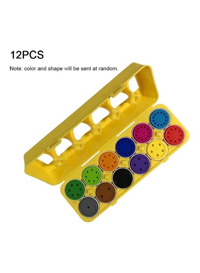 NIBEMINENT Educational Shapes and Colours Matching Egg 6 x 4.5cm - Image 1