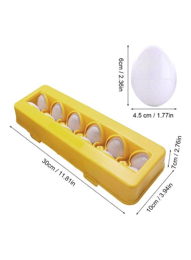 NIBEMINENT Educational Shapes and Colours Matching Egg 6 x 4.5cm - Image 3