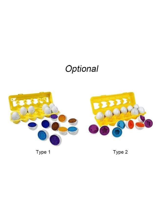 NIBEMINENT Educational Shapes and Colours Matching Egg 6 x 4.5cm - Image 5