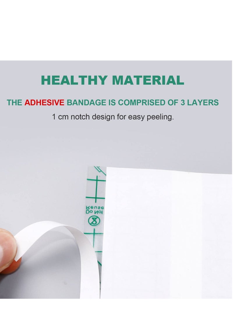 ضمادة العناية بعد الوشم الشفافة، فيلم شفاء مضاد للبكتيريا للجروح، حماية جلدية مرنة (2 م × 15 سم) - Image 3