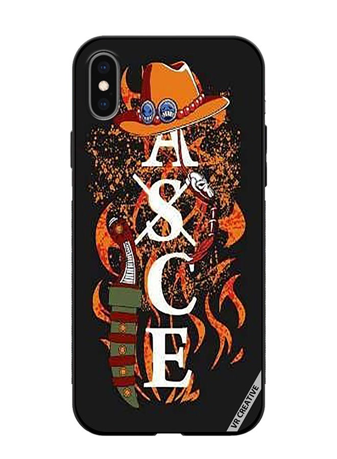 VR CREATIVE Protective Case Cover For Apple iPhone XS Max Fire First Ace Design Multicolour  - Image 1