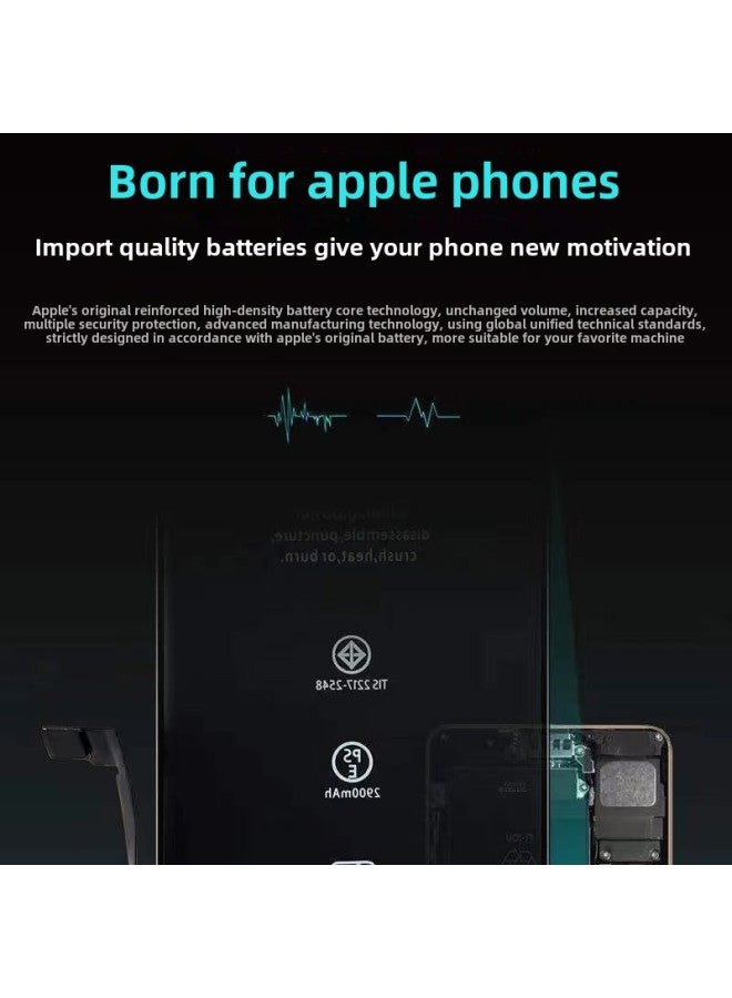 Applicable To Apple 15 Battery 12 Large Capacity 7plus/8P/iPhonex Battery 7 Generation XSMAX/13/14 Pool 13-Standard Capacity:Apple Xs Battery (4700mah) Tool + Glue  - Image 3