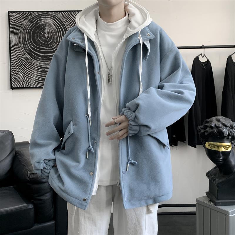 Japanese Two-Piece Jacket Casual Hoodie Blue best-selling high quality