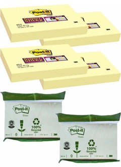 Post It Super Sticky Notes Set of 6 (2 colors) 76MMX127MM 