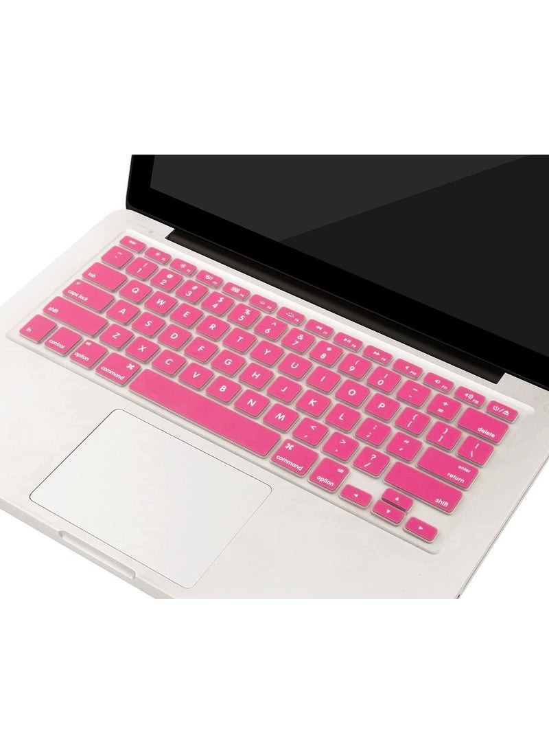 AMM US Version Silicone Keyboard Cover Skin for MacBook Air 13.3-Inch, Macbook Pro 13/15/17-Inch, 2015 or Older Version & Older iMac Keyboard Protector- Pink  - Image 4