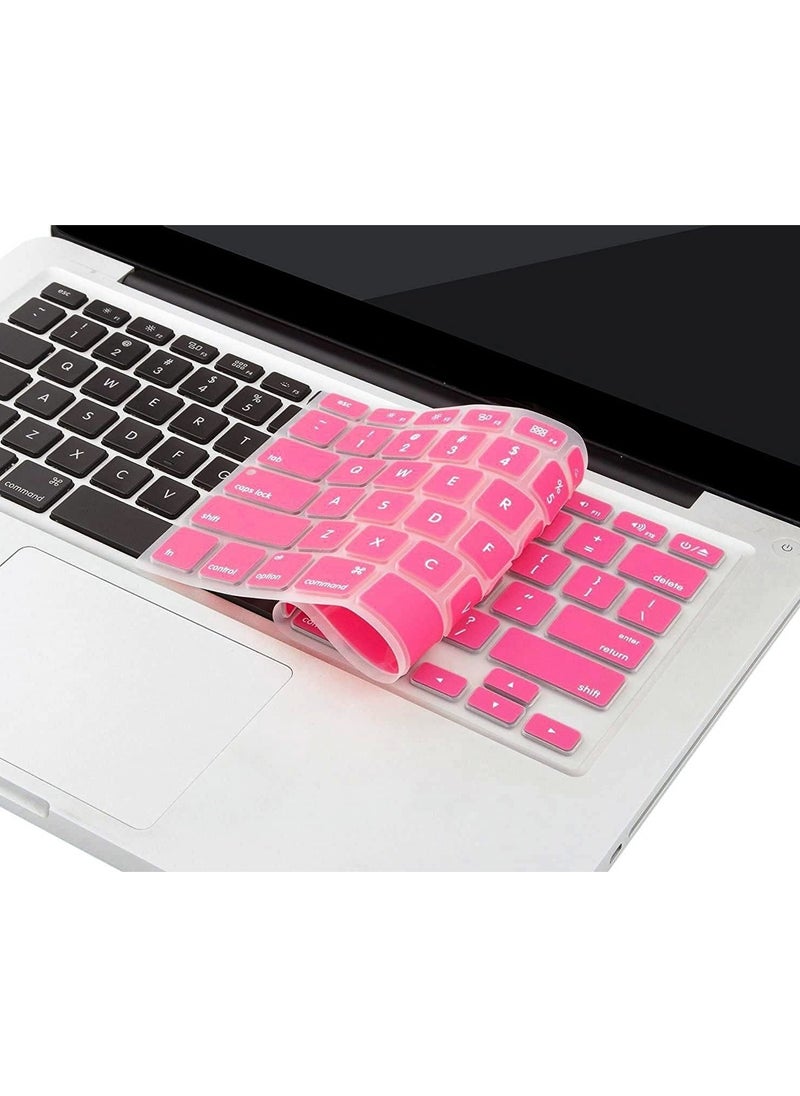 AMM US Version Silicone Keyboard Cover Skin for MacBook Air 13.3-Inch, Macbook Pro 13/15/17-Inch, 2015 or Older Version & Older iMac Keyboard Protector- Pink  - Image 5