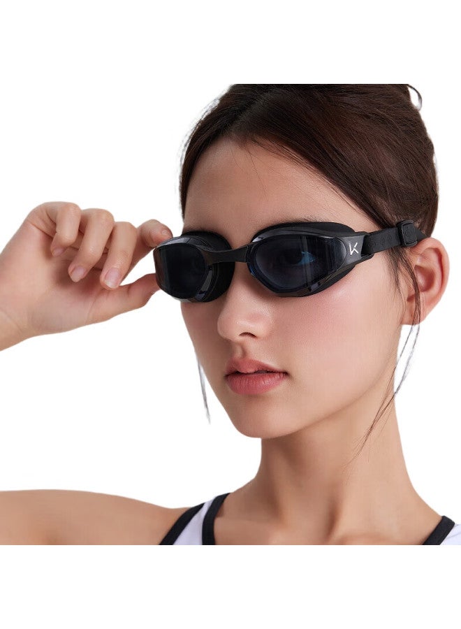 Keep Swimming Goggles Waterproof Anti-Fog Men'S Hd Myopia Swimming Goggles Women'S Swimming Goggles Swimming Cap Set 870 Dream Purple 200 Degrees - Image 2