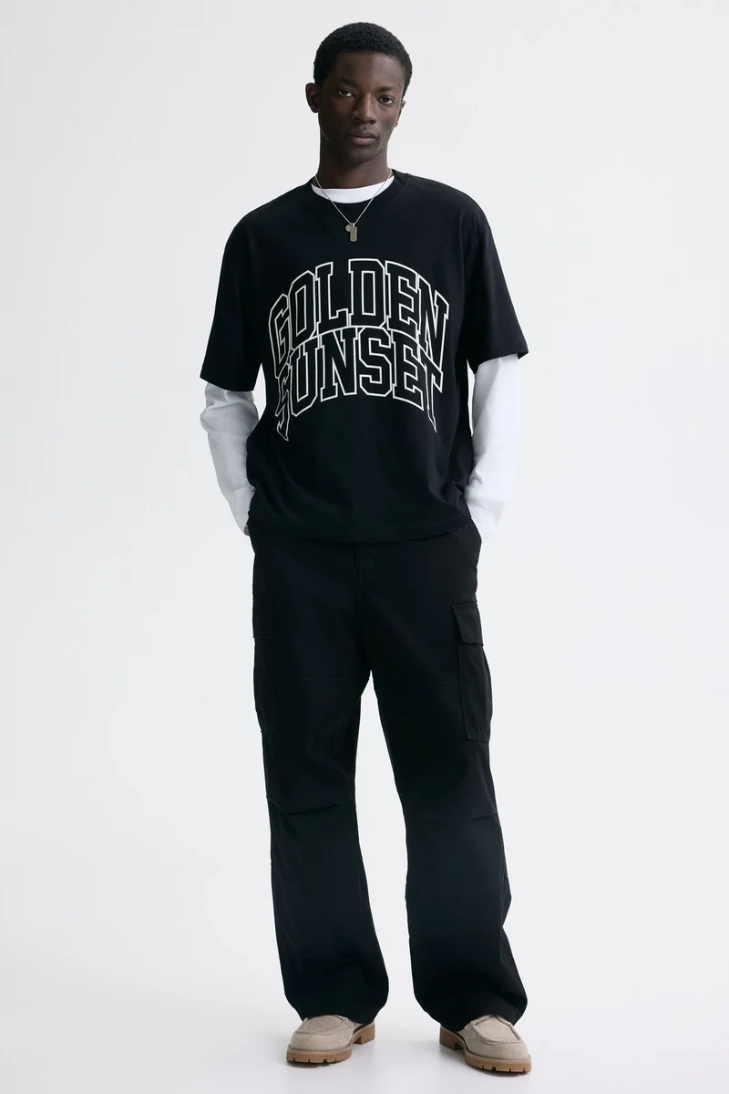 H&M Loose Fit Printed T-shirt