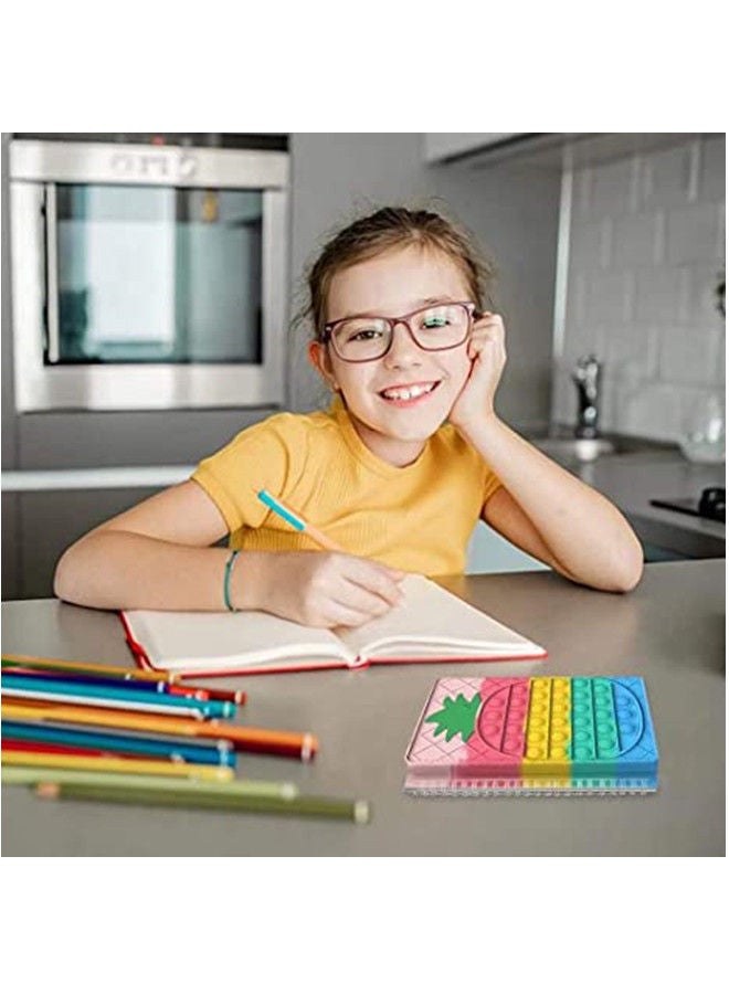 ISank A5 Pop Notebook Spiral Notebook for Girls and Boys Gift in School with Stress Relief Assistant Fidget Toy  - Image 3