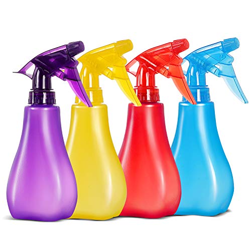 SuperMMarK 8 Oz Empty Plastic Spray Bottles with Adjustable Nozzle - Durable Trigger Sprayer with Mist & Stream Modes - Refillable Sprayer for Taming Hair, Hair styling, Watering Plants, Showering Pets - 4 Pack - Image 1