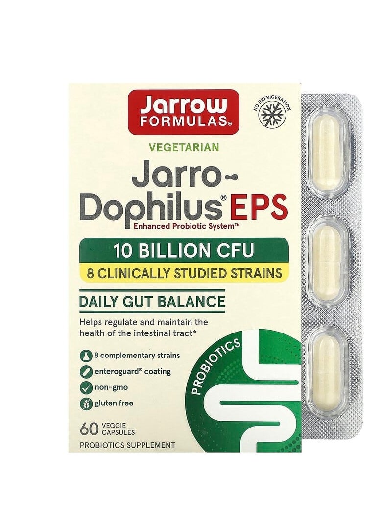 jarrow formulas Jarro-Dophilus EPS, 10 Billion CFU, 60 Veggie Capsules 