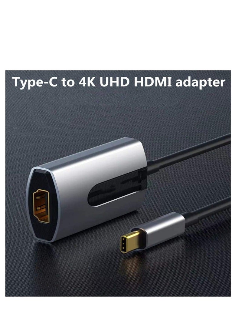 Captaintech USB C to HDMI Adapter, Type C to HDMI Converter (4k@60Hz), USB C Multiport Adapter, HDMI, Compatible with New MacBook Pro/Air, iPad Air 4, iPad Pro 2020, Galaxy S20, XPS and More-Gray - Image 3