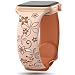 SuperNaNa Floral Engraved Bands Compatible with Apple Watch Band 41mm 40mm 44mm 45mm 42mm 38mm 46mm 49mm for WomenCute Flower iWatch Bands Soft Silicone Sport Strap for iWatch Series SE 10 9 8 7 6 5 4 3 2 1 - Image 2