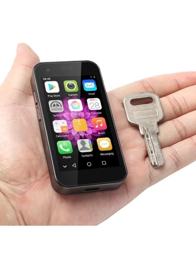 إيرتاب ميني 16 هاتف محمول صغير للغاية يعمل بنظام أندرويد رباعي النواة، هاتف ذكي صغير للغاية، صغير الحجم، مناسب للجيب، مناسب للطلاب والأطفال والرجال والنساء - ذهبي - Image 5