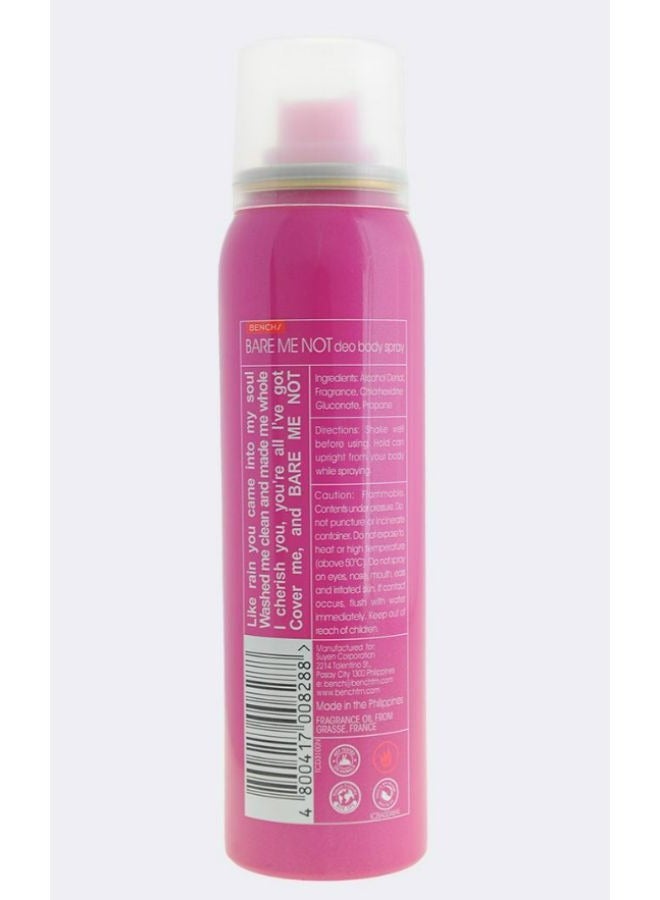 Bench Pink Bare Me Not Deo Body Spray 100ml - Image 3