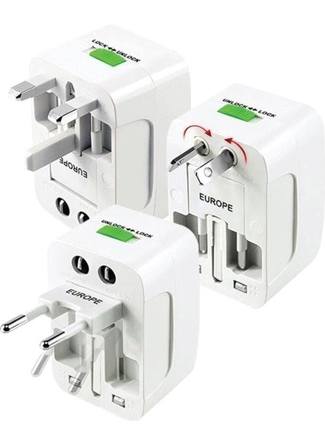 Powermaster Universal Multiple Socket Converter Travel Adapter American British Dubai Saudi Arabia  - Image 2
