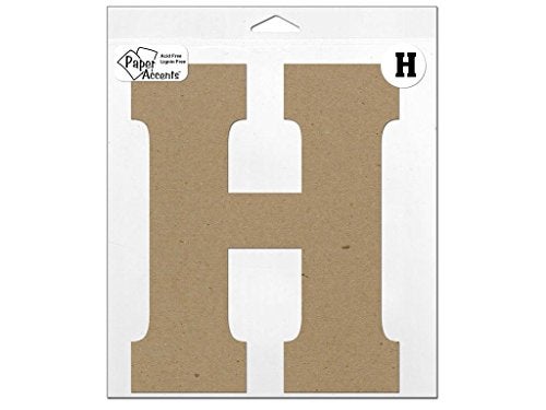 Accent Design Paper Accents ADP49377 11" H 1 Piece Natural Chipboard Chip Letter - Image 3