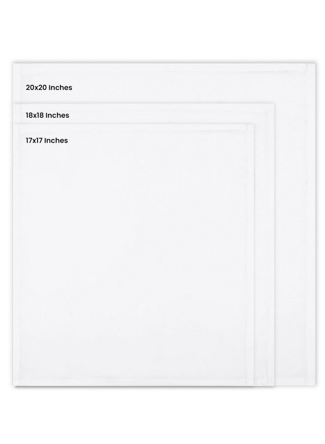 Utopia Home [24 Pack, White] Cloth Napkins 20x20 Inches, 100% Polyester Dinner Napkins with Hemmed Edges, Washable Napkins Ideal for Parties, Weddings and Dinners - Image 2