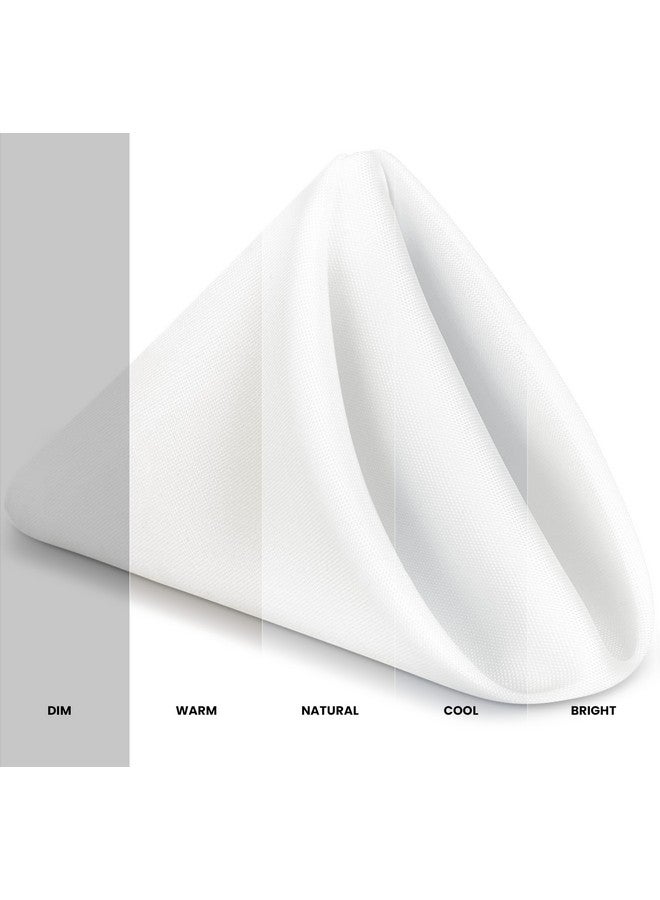 Utopia Home [24 Pack, White] Cloth Napkins 20x20 Inches, 100% Polyester Dinner Napkins with Hemmed Edges, Washable Napkins Ideal for Parties, Weddings and Dinners - Image 3