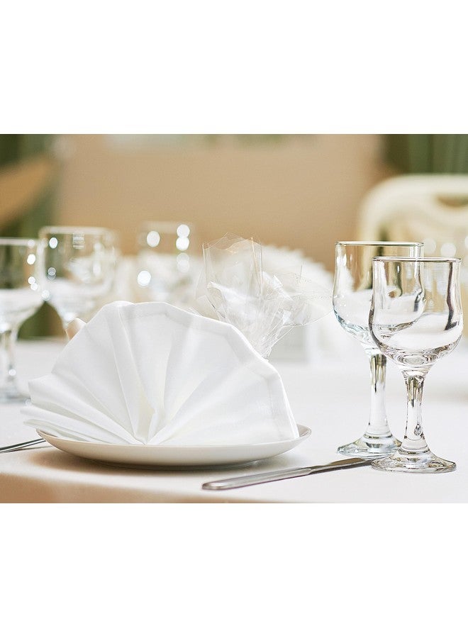 Utopia Home [24 Pack, White] Cloth Napkins 20x20 Inches, 100% Polyester Dinner Napkins with Hemmed Edges, Washable Napkins Ideal for Parties, Weddings and Dinners - Image 5