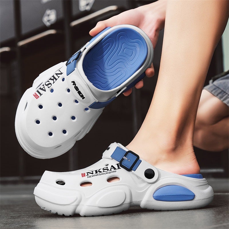 47 Large Size Men'S Shoes Eva Toe Hollow Hole Shoes Breathable Casual Beach Garden Shoes - Image 4