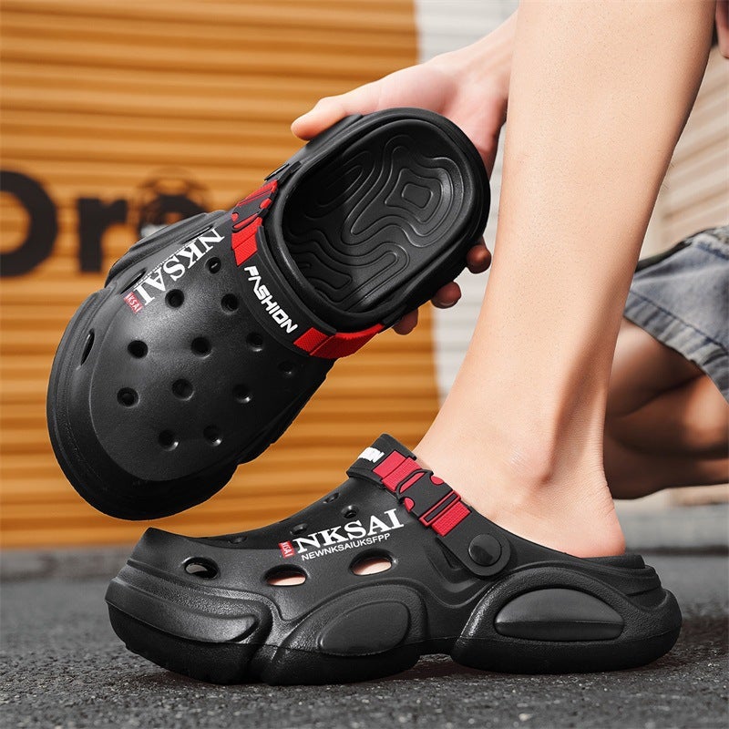 47 Large Size Men'S Shoes Eva Toe Hollow Hole Shoes Breathable Casual Beach Garden Shoes - Image 5