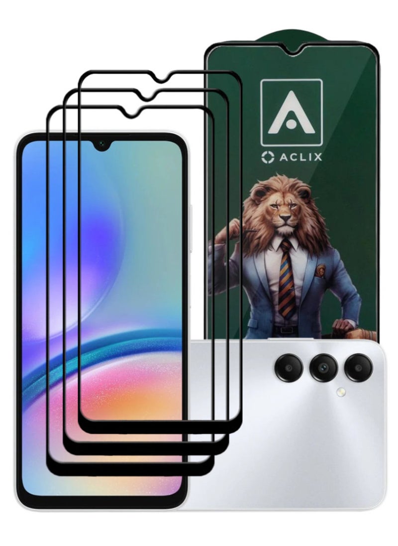 ACLIX 3 Pieces Antistatic ESD Dustproof Premium Quality High Definition Tempered Glass Screen Protector Designed For Samsung Galaxy A05s - Image 1
