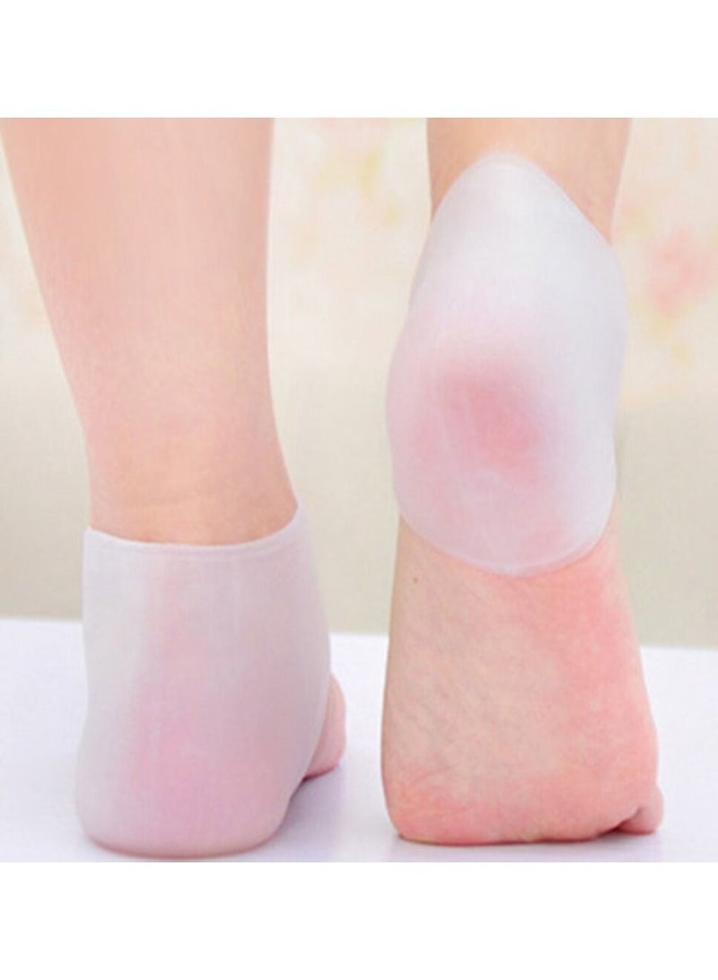 جوارب هلامية مرطبة من السيليكون للعناية بالقدمين وحماية الكعب المتشقق وأداة العناية بالقدمين ومساعد صحي - Image 2