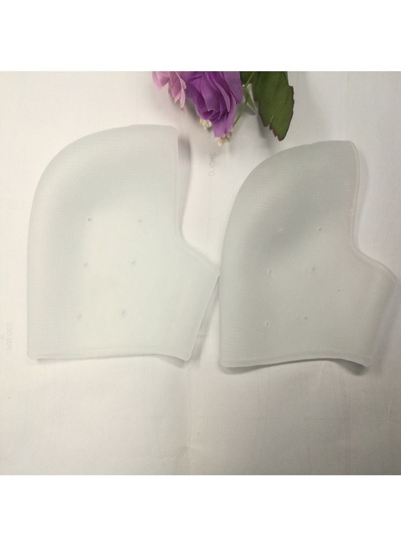 جوارب هلامية مرطبة من السيليكون للعناية بالقدمين وحماية الكعب المتشقق وأداة العناية بالقدمين ومساعد صحي - Image 5