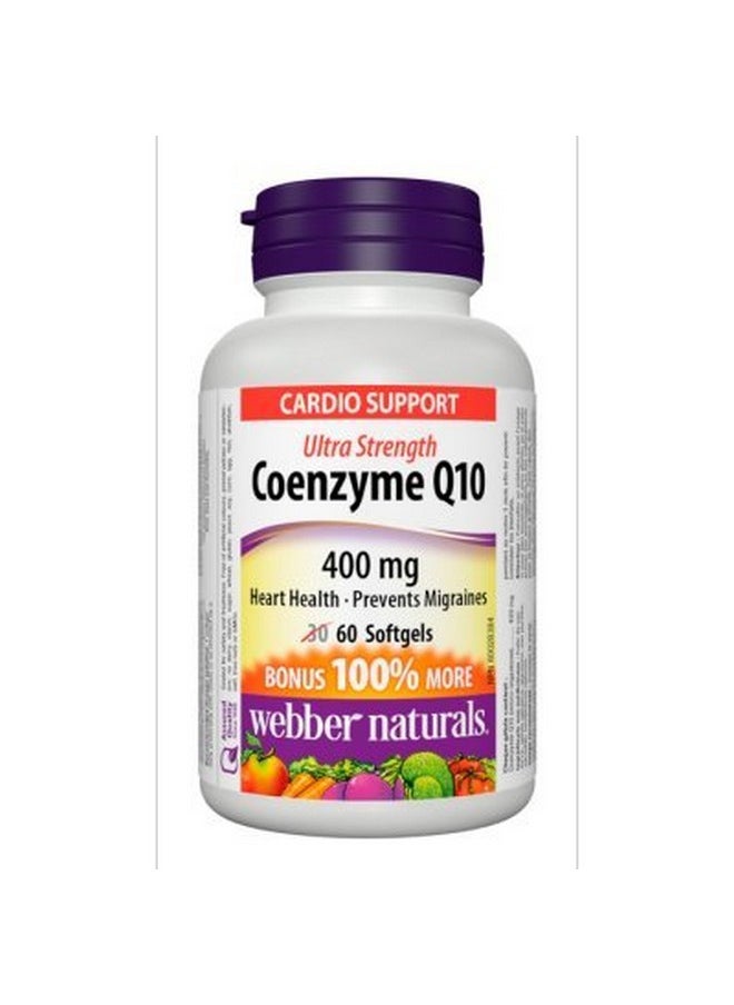 Webber Naturals Coenzyme Q10 Ultra Strength 400 mg Bonus, 30+30 softgels - pzsku/ZD1412E6144188FCDCCD0Z/45/_/1740202666/0833f682-fc77-493b-8bf1-1b40eda1fd78