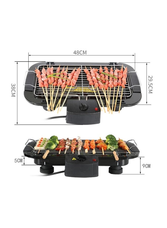Tradeo Electric Barbecue Grill – Adjustable Heat, Detachable Tray & Non-Stick Steel BBQ Rack - Image 4
