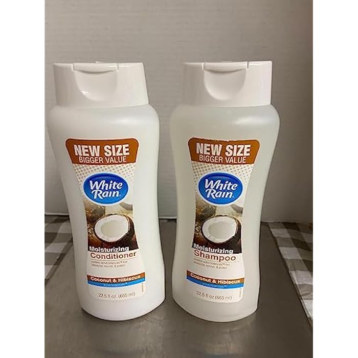 White Rain Shampoo + Conditioner Coconut & Hibiscus (22.5 Oz 1 EA Shampoo + 1 EA Conditioner) - Image 1