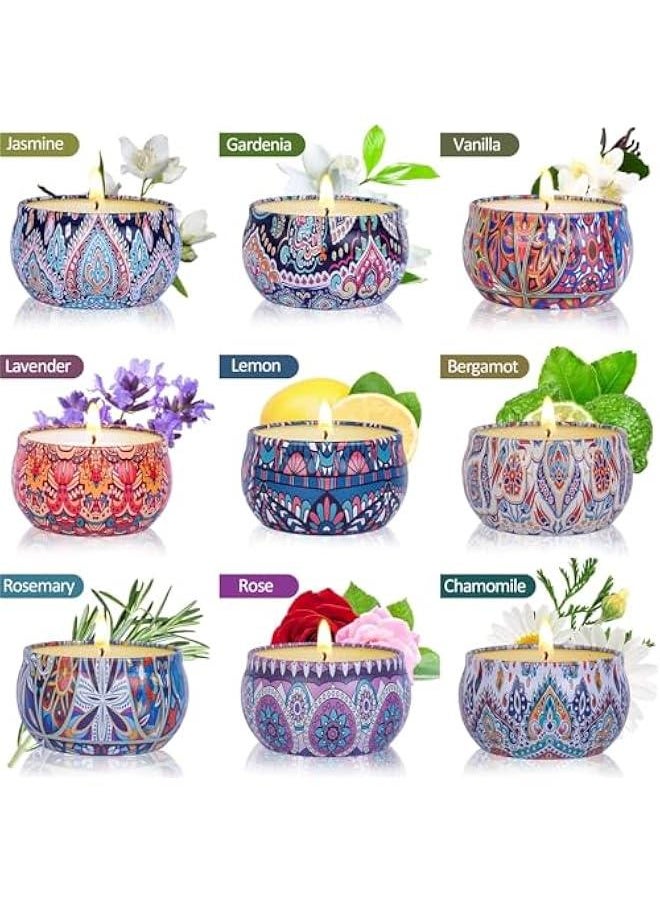 HOOKOR Scented Candles Gifts for Women, Soy Wax Candle Set 9 Pack Bulk Gift, Valentines Day Gifts for Women, Gift Ideas for Anniversary  Bridesmaid Proposal  - Image 2