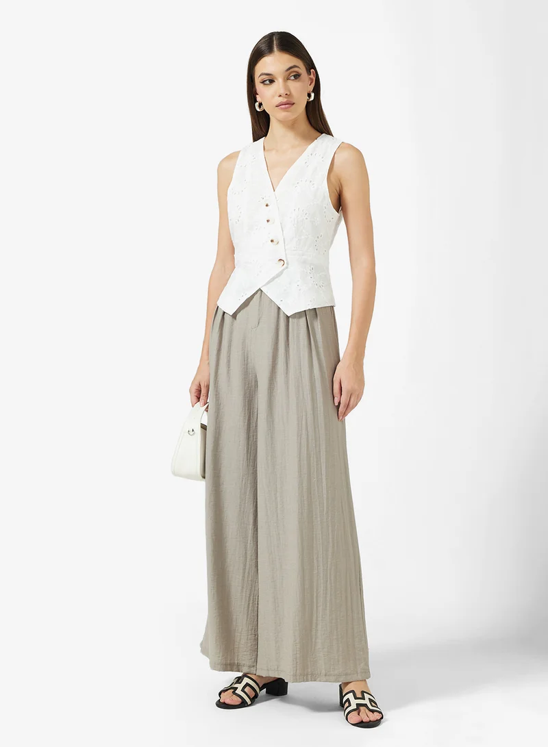 ELLA Schiffli Vest Top