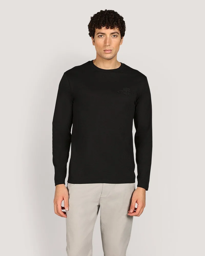 GANT Regular Tonal Shield Long Sleeve T-Shirt