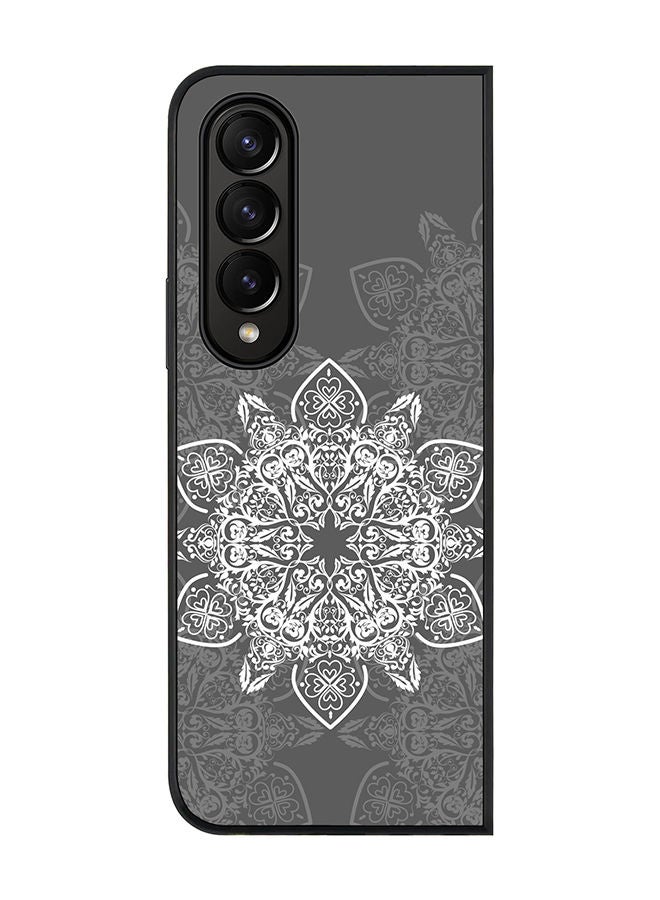 Stylizedd Rugged Black edge case for Samsung Galaxy Z Fold4 Slim fit Soft Case Flexible Rubber Edges Anti Drop TPU Gel Thin Cover - Arab Odessey - Image 1