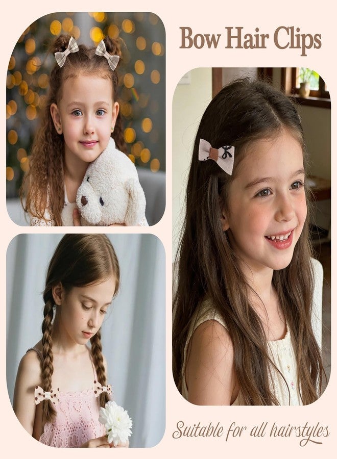 ACO-UINT Baby Girls Hair Bows Clips, 20 Pack Fabric Bows Alligator Clips, Cute Hair Accessories for Toddler Kids Infants - Image 5