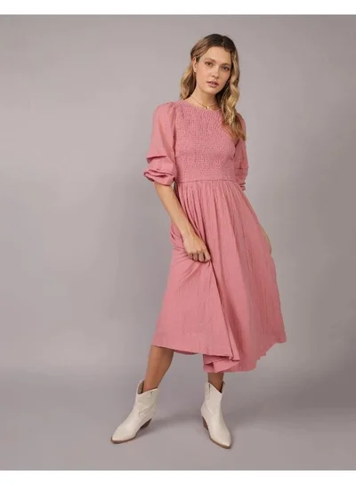 American Eagle Smocked Bodice Midi Dress