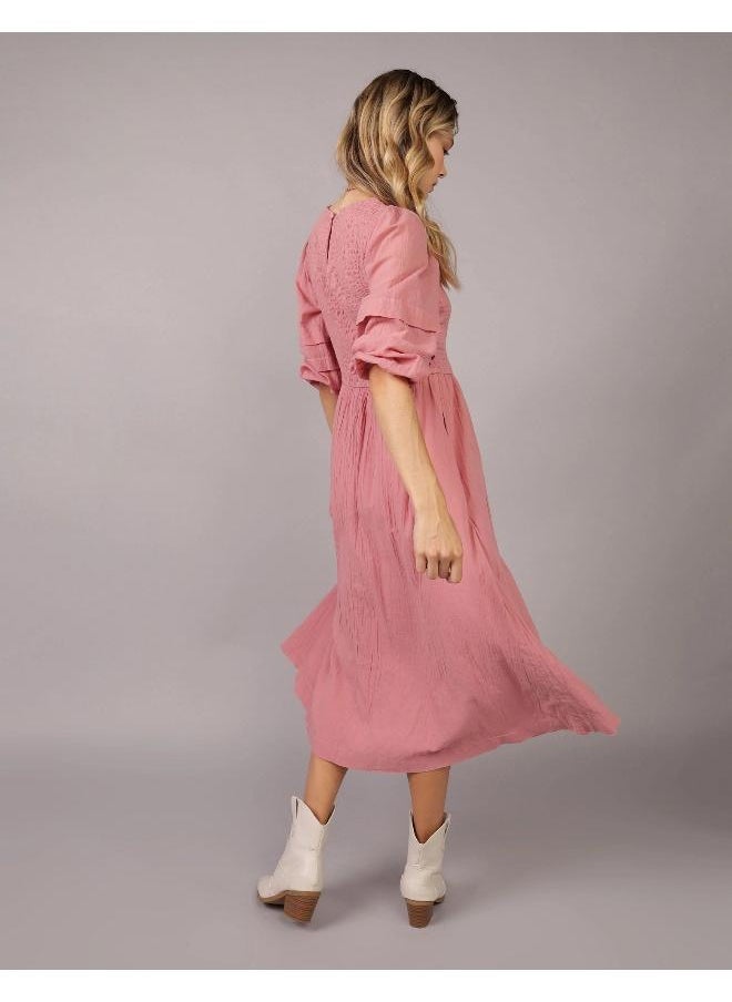 American Eagle - AE Smocked Midi Dress - Image 1