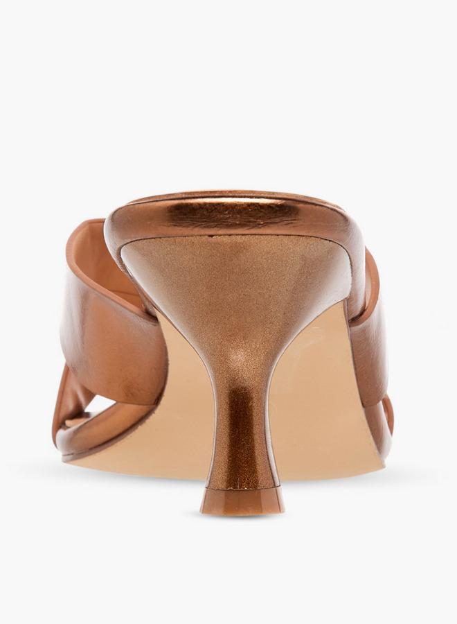 Celeste Women Crisscross Kitten Heel Sandals - Image 5